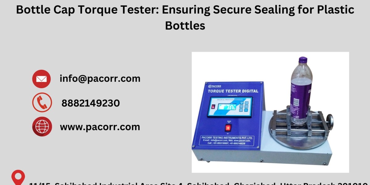 Innovative Solutions for Consistent Seal Strength: The Bottle Cap Torque Tester from pacorr.com